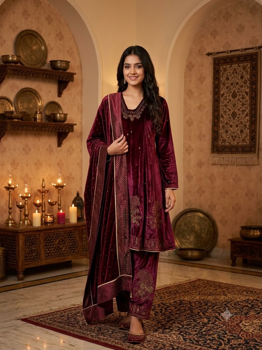RED KURTA SHALWAR